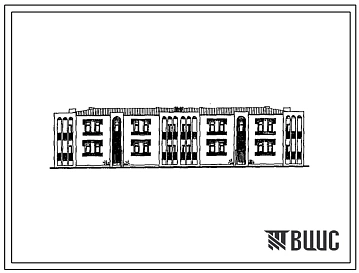 Типовой проект 118-000-826с.13.90 2-этажный 12-квартирный жилой дом (стены монолитные железобетонные) для Таджикской ССР