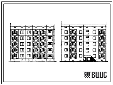 Типовой проект 150-020с.13.87 Блок-секция 5-этажная 10-квартирная рядовая 4.5. Для строительства в Азербайджанской ССР.