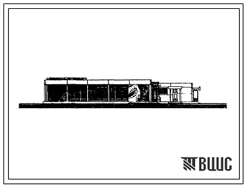 Типовой проект 272-12-38с Унифицированное здание непродовольственного магазина в конструкциях ИИС-04, торговой площадью 650 м2.