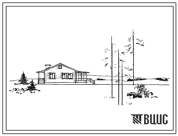 Типовой проект 1-50Б-20/71 1-этажный 1-квартирный 3-комнатный дом с упрощенным благоустройством. Для строительства в 1В и 2В климатических подрайонах.