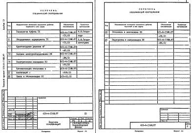 Альбом 4 Спецификации оборудования