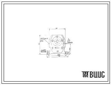 Шифр Г11-22 Насос шестеренный Г11-22 правый ГОСТ 15107-79 