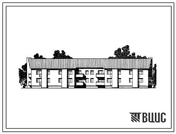 Типовой проект 114-12-123/1 Двухэтажный двухсекционный 16-квартирный жилой дом (однокомнатных 1Б — 4, двухкомнатных 2А — 4, 2Б — 4, трехкомнатных 3Б — 4). Для строительства в IВ климатическом подрайоне, II и III климатических районах.