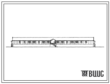 Типовой проект 161-115-74см Одноэтажное общежитие на 54 места. Для строительства в 1В и 1Д климатических подрайонах сейсмичностью 7 баллов, с вечномерзлыми грунтами