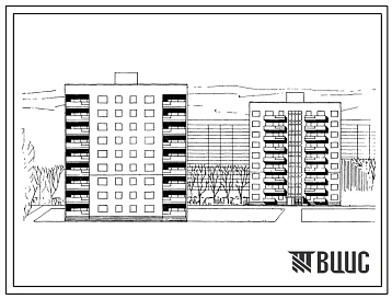 Типовой проект 87-019 Блок-секция 9-этажного дома рядовая на 36 квартир, для строительства в 3 строительно-климатической зоне.