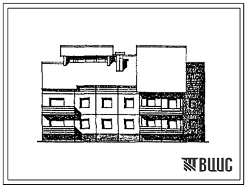Типовой проект 97-0342.13.88 Блок-секция 2-этажная 8-квартирная 2-3-3-3 для Новосибирской области