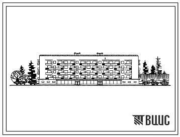 Типовой проект 114-67-06с Пятиэтажный 4-секционный жилой дом на 36 квартир (однокомнатных-4, двухкомнатных-16, трехкомнатных-12, четырехкомнатных-4) с продовольственным магазином. Для строительства в Западных и Одесской областях Украинской ССР