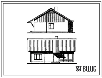 Типовой проект 181-84-40/1.2 Жилой дом 1-этажный 1-квартирный 3-комнатный для индивидуальных застройщиков
