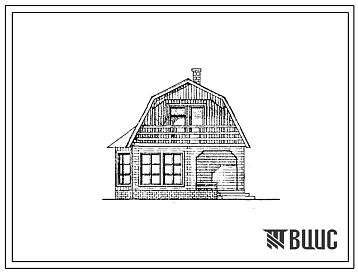 Типовой проект 186-000-907.91 Мансардный трехкомнатный садовый домик. Площадь, м2: общая 28,9, мансарды 14,7, веранды 12,9, террасы 4,9 (СТЕНЫ ДЕРЕВЯННЫЕ, БРУСЧАТЫЕ, БРЕВЕНЧАТЫЕ, ДЕРЕВЯННЫЕ КАРКАСНЫЕ, ДЕРЕВЯННЫЕ ПАНЕЛЬНЫЕ, ДЕРЕВЯННЫЕ ЩИТОВЫЕ И КОНТЕЙНЕРНО