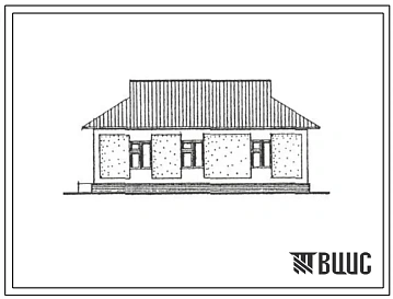 Типовой проект 144-000-964с.93 Дом с трехкомнатной квартирой. Общая площадь 102 м2. Сейсмичность 7 и 8 баллов
