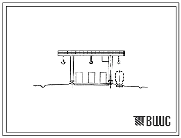 Типовой проект 501-264 Открытый склад по переработке тяжеловесов длинномерных грузов с механизацией двухконсольными козловыми кранами пролетом 16 м, грузоподъемностью 12,5 т.