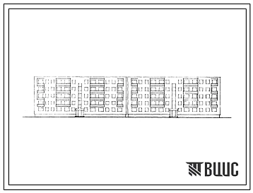 Типовой проект 1К-308В-7/68 Пятиэтажный жилой дом для малосемейных на 190 человек (однокомнатных-90, двухкомнатных-30).