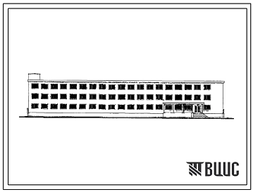 Типовой проект 501-15 Объединенное здание административно-бытового назначения для грузовых дворов с переработкой 360 вагонов в сутки.