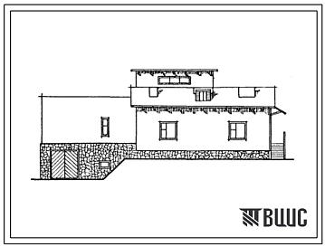 Типовой проект 184-40-114с.13.86 Одноэтажный одноквартирный жилой дом с 5-комнатной квартирой с надворными постройками для индивидуального строительства в предгорных районах южной зоны Узбекской ССР