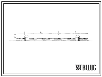 Типовой проект 803-45 Овчарня для молодняка на 1000 голов тонкорунных или полутонкорунных пород. Для строительства в районах с расчетной наружной температурой -35 и -40 0С.