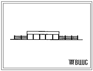 Типовой проект 804-2-75.90  Передвижной пункт доения на 25 кобыл. Размеры здания -18,2x30 м. Расчетная температура: -20, -30°С. Стойки и прогоны - металлические