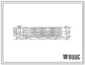 Типовой проект 1-464ДП-17  Пятиэтажный крупнопанельный жилой дом на 60 квартир (однокомнатных  10, двухкомнатных  40, трехкомнатных  10).