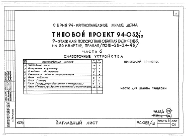 Альбом 5 Часть 1 Архитектурно-строительные чертежи выше отм.0.000. Часть 2 Отопление и вентиляция Раздел 2-1 С радиаторами и конвекторами. Часть 3 Газопровод. Часть 5 Электрооборудование. Часть 6 Слаботочные устройства