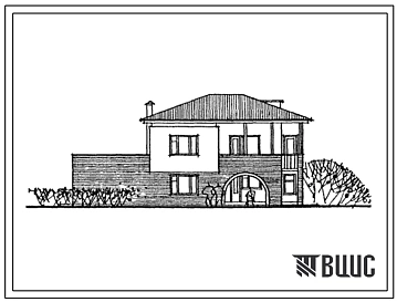 Типовой проект 144-42-167с.13.87 Одноквартирный четырехкомнатный жилой дом для индивидуального строительства (для Грузинской ССР)