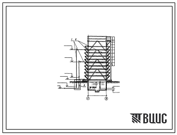 Типовой проект 901-6-76.85 Градирня открытого типа с капельным оросителем площадью 16 м.кв