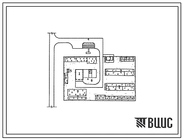 Типовой проект 819-162 Пункты технического обслуживания машинно-тракторного парка в отделениях (бригадах) на 10, 20, 30, 40 тракторов (схемы планировок).