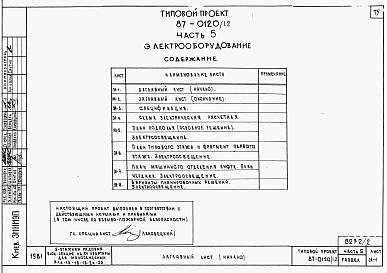 Части 1.85, 2, 3, 4, 5, 6  Архитектурно-строительные чертежи, отопление и вентиляция, водоснабжение и канализация, газоснабжение, электрооборудование, устройства связи на отм. выше 0.000
