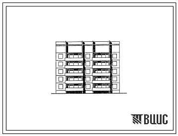 Типовой проект 135-0317с.13.87 5-этажная рядовая блок-секция на 20 квартир 1-2-3-3 для строительства в г. Иркутске