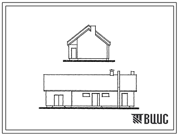 Типовой проект 194-000-562.13.87 Хозяйственная постройка с кормокухней для индивидуальных застройщиков в сельской месности Латвийской ССР (С3А)