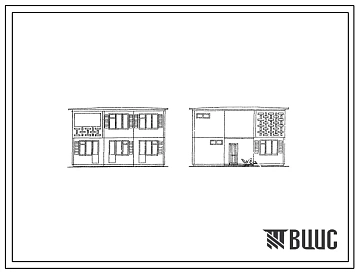 Типовой проект 1-464А-126 2-этажный 1-квартирный 4-комнатный крупнопанельный жилой дом для строительства в 4 строительно-климатической зоне Узбекской ССР.