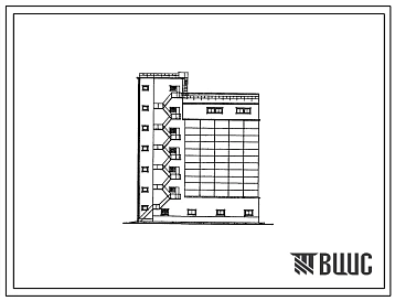 Типовой проект 813-5-24.86 Склад комбикормов емкостью 1000 т в полносборных конструкциях. Хранение - в силосах. Размеры здания - 12x24,7 м. Расчетная температура: -30°С. Стены - панельные железобетонные и асбестоцементные листы по металлическим прогонам.
