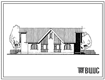 Типовой проект 188-234-15.13.87 Дом на 2 трехкомнатные квартиры. Общая площадь 152 м2 (СТЕНЫ ИЗ МОНОЛИТНОГО ЖЕЛЕЗОБЕТОНА, Перекрытия железобетонные, Одноэтажные, Для Орловской области Одноэтажные, Мансардные, Для Московской области)