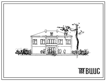Типовой проект 264-20-67с Сельский совет на 7 штатных единиц. Для строительства в IIIБ, IVБ, IVВ климатических подрайонах сейсмичностью 7 и 8 баллов.