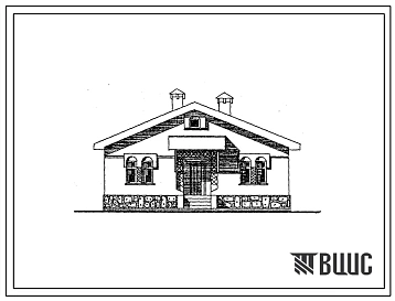 Типовой проект 181-000-589с.13.87 Дом с трехкомнатной квартирой. Общая площадь 151 м2 .Для Тверской области