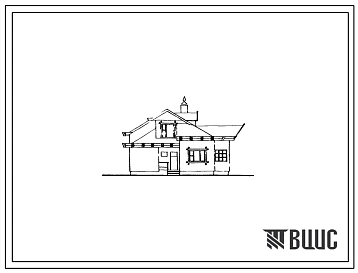 Типовой проект 146-000-238с.83 Мансардный 1-квартирный 5-комнатный жилой дом для индивидуальных застройщиков (со стенами из бруса). Для строительства в 1Д климатическом подрайоне сейсмичностью 7 баллов.