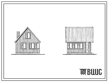 Типовой проект 181-115-143.86 Однокомнатный летний садовый домик с мансардой. Площадь, м2: общая 15,2, мансарды 10,3, веранды 9,7 