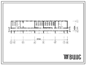 Типовой проект Б-3-336(234-1-98с) Вариант двойного использования помещений 1 этажа универсального учебного корпуса профтехучилищ и техникумов на 720 учащихся, (убежище на 336 человек, размеры убежища 57м на 15м, режимы вентиляции 1,2,3).