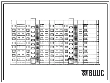 Типовой проект 161-143-23.13.87 9-этажное общежитие для семейной молодежи на 406 мест. Для строительства в Молдавской ССР.