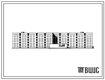 Типовой проект 1-306с-58 Пятиэтажное общежитие для рабочей и учащейся молодежи на 444 места со стенами из кирпича. Для строительства в восточных районах РСФСР 1 и 2 строительно-климатических зон, в районах с сейсмичностью 7 баллов.