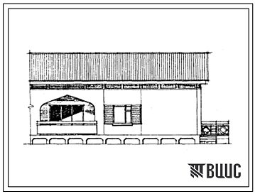 Типовой проект 228-04сп.87 Четырехкомнатная одноэтажная блок-квартира (типа 4Б торцевая правая)