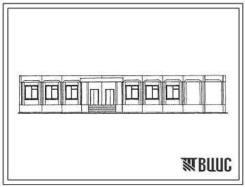 Типовой проект 261-22-33.23.87 Пристроенные блоки учреждений социальнокультурнобытового  обслуживания на базе серии 1.090.1-1. Почта –телеграф. Для г.Калинина и Калининской области