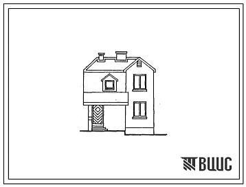 Типовой проект 184-000-821.13.90 4-комнатный мансардный садовый домик со стенами из кирпича (для строительства в Белорусской ССР)