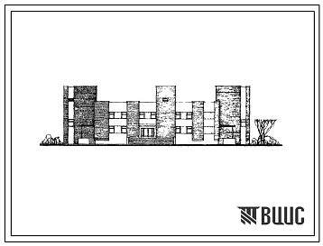 Типовой проект 284-1-94 Дом быта на 35 рабочих мест, отделение связи IV категории, сберкасса I категории, гостиница на 13 мест.