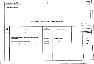 Альбом 2 Заказные спецификации