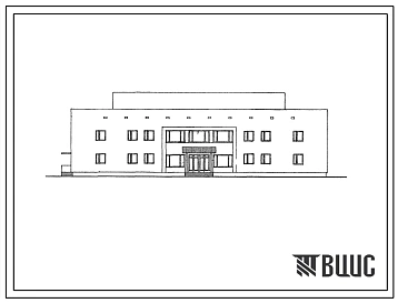 Типовой проект 284-4-45 Баня на 100 мест с прачечной самообслуживания на 125 кг белья в смену, для строительства в 1В климатическом подрайоне, 2 и 3 климатических районах
