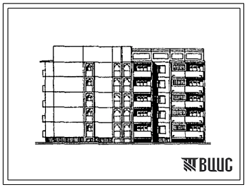 Типовой проект 76-0124сп.13.90 Блок-секция 5-этажная 25 квартирная угловая правая 1-1-2 и 4-5 (с вариантом диспетчерского пункта) для г.г. Ургенча, Гулистана, Карши