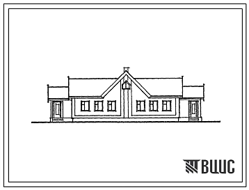 Типовой проект 184-16-108.3.13.87 Одноэтажный двухквартирный жилой дом с одно- и трехкомнатными квартирами для государственного строительства в Северо-Кавказской зоне РСФСР. Вариант - стены из известняка-ракушечника