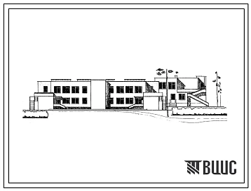 Типовой проект 214-1-113 Детские ясли-сад на 90 мест. Для строительства в районах с расчетной наружной температурой -20, -25 и -30С.