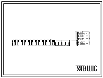 Типовой проект 272-18-5 Унифицированный встроенно-пристроенный к жилым домам магазин (блок VIБ)  торговой площадью 1000 м2 «Товары для дома» с вариантом  «Спорт и туризм ». Здание одноэтажное. Каркас сборный железобетонный серии ИИ-04.