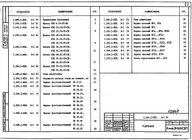 Выпуск 3-1 Панели внутренних стен нулевого цикла для сборного варианта, пространственные каркасы и арматурные изделия. Рабочие чертежи