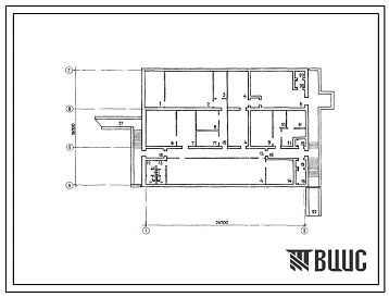 Типовой проект 2-3-В-XVIII-15/78 Пункт управления железнодорожной станцией на 60/20 стрелок. Вариант для водонасыщенных грунтов, (размеры убежища 24,7м на 18м, режимы вентиляции 1,2).
